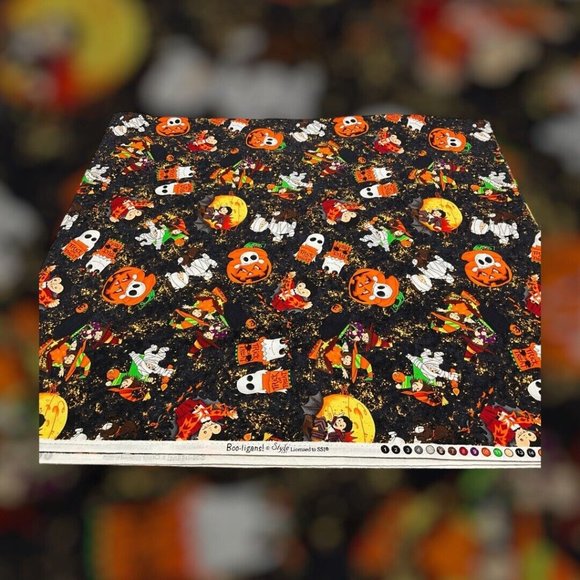 Boo-ligans Style Licensed to SSI Cotton Halloween Fabric 2.75 Yards x 44 Inch - Picture 6 of 16